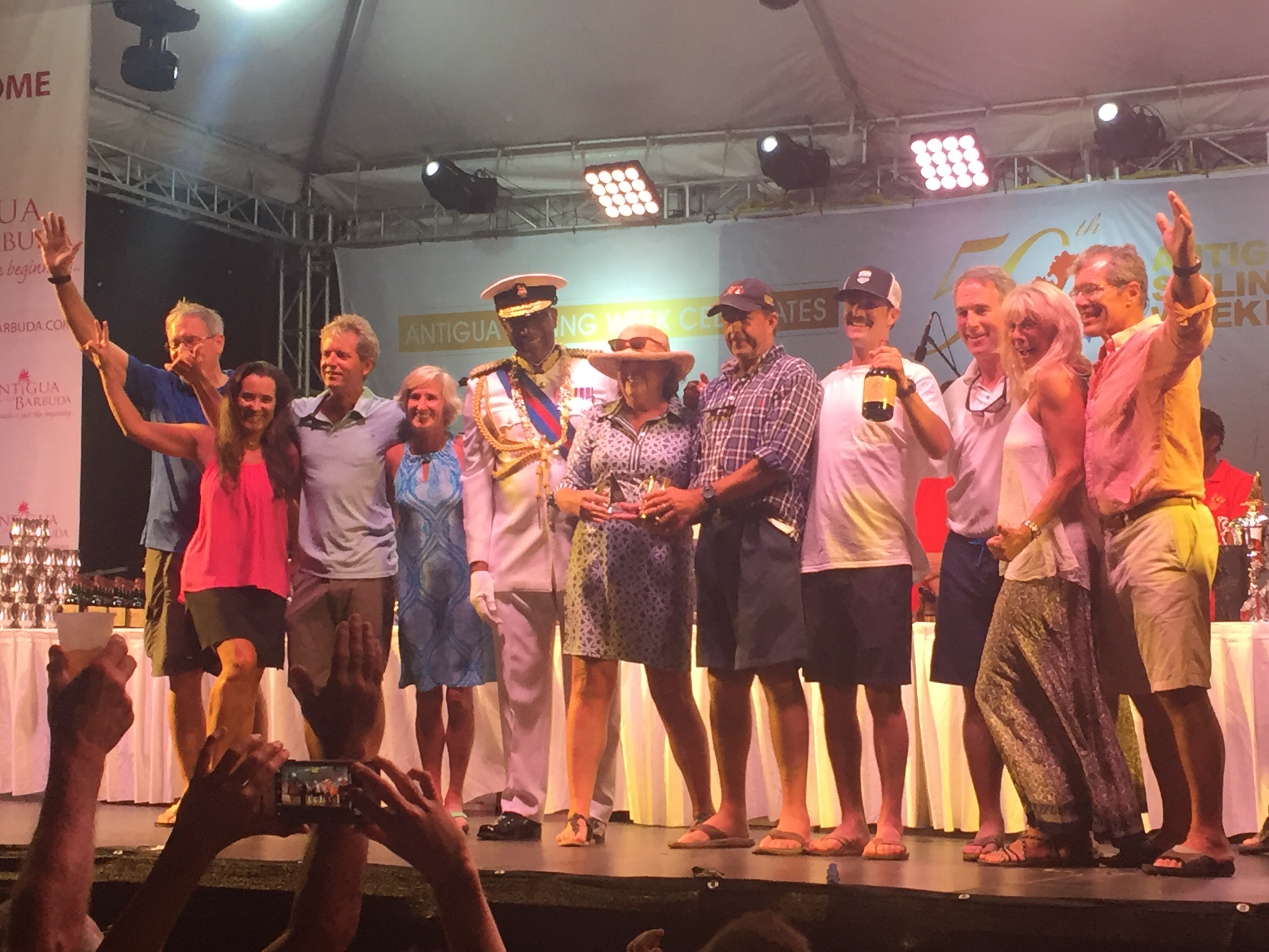 The Thirst crew receiving their 2nd place class award.
