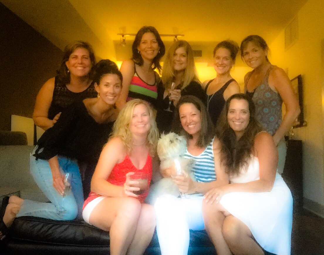 Barbara, Amy, Kim, Heather, Tiffany, Missy, Marcie, Heather, and I.