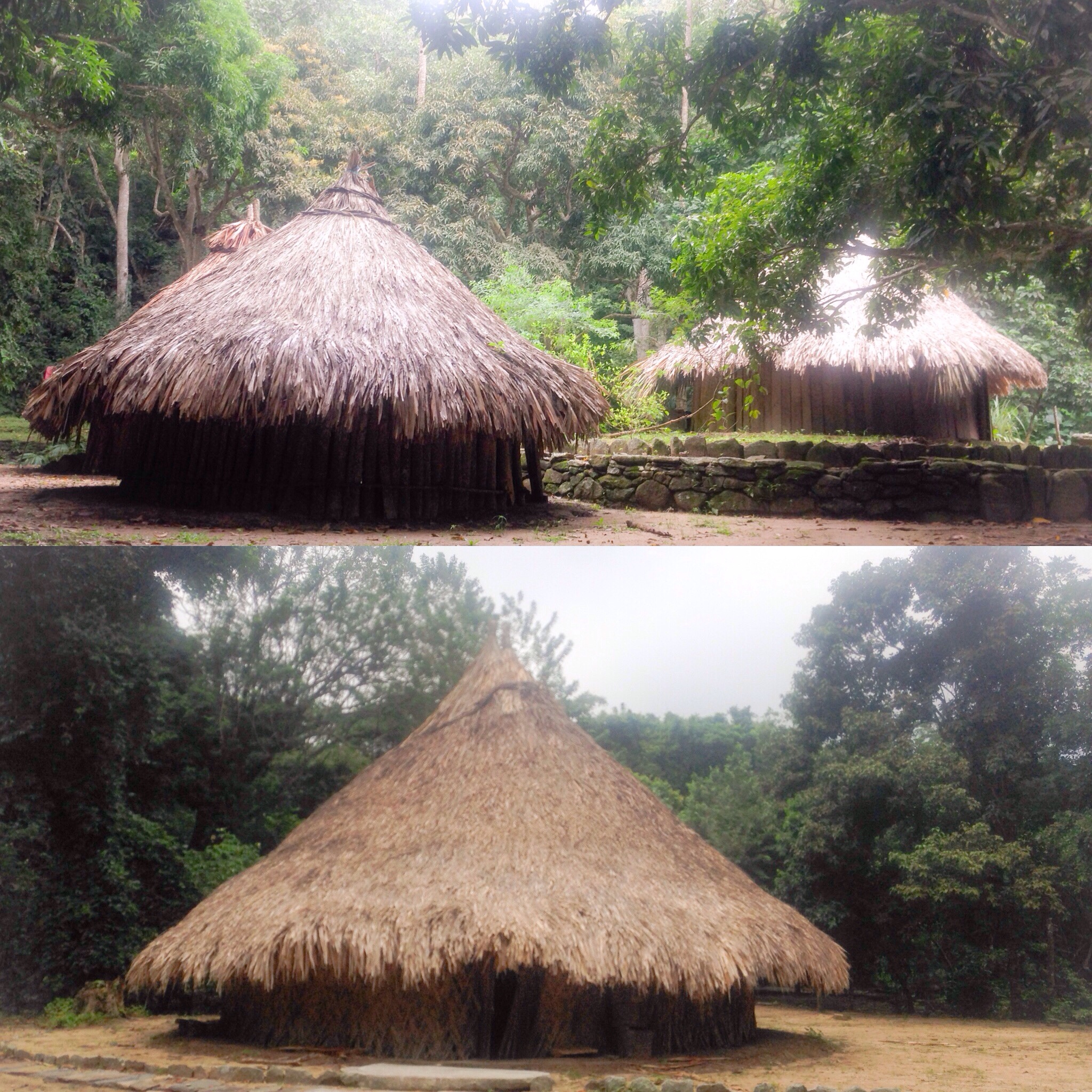 Pueblito huts.