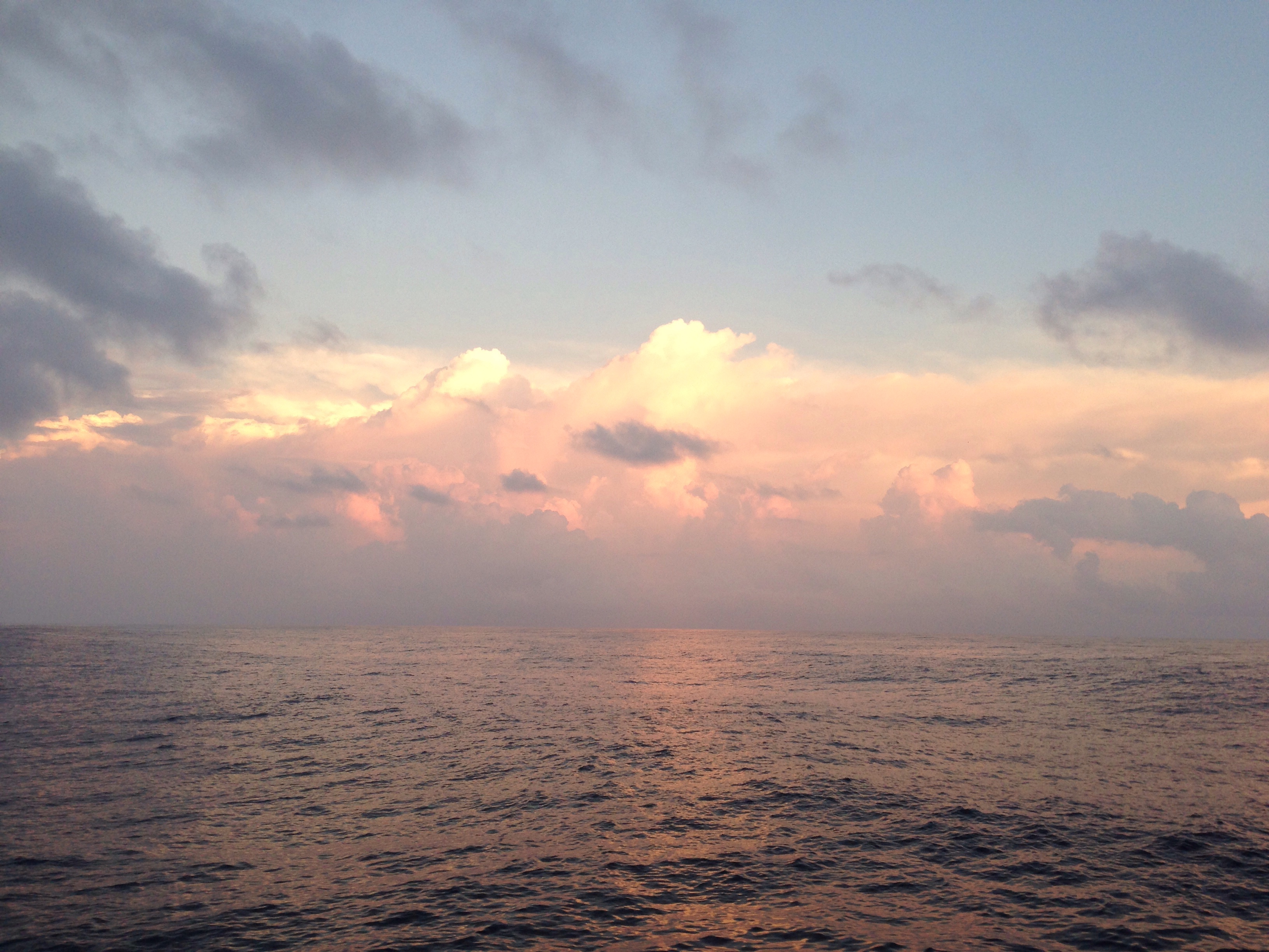 Pretty sunrise on journey.
