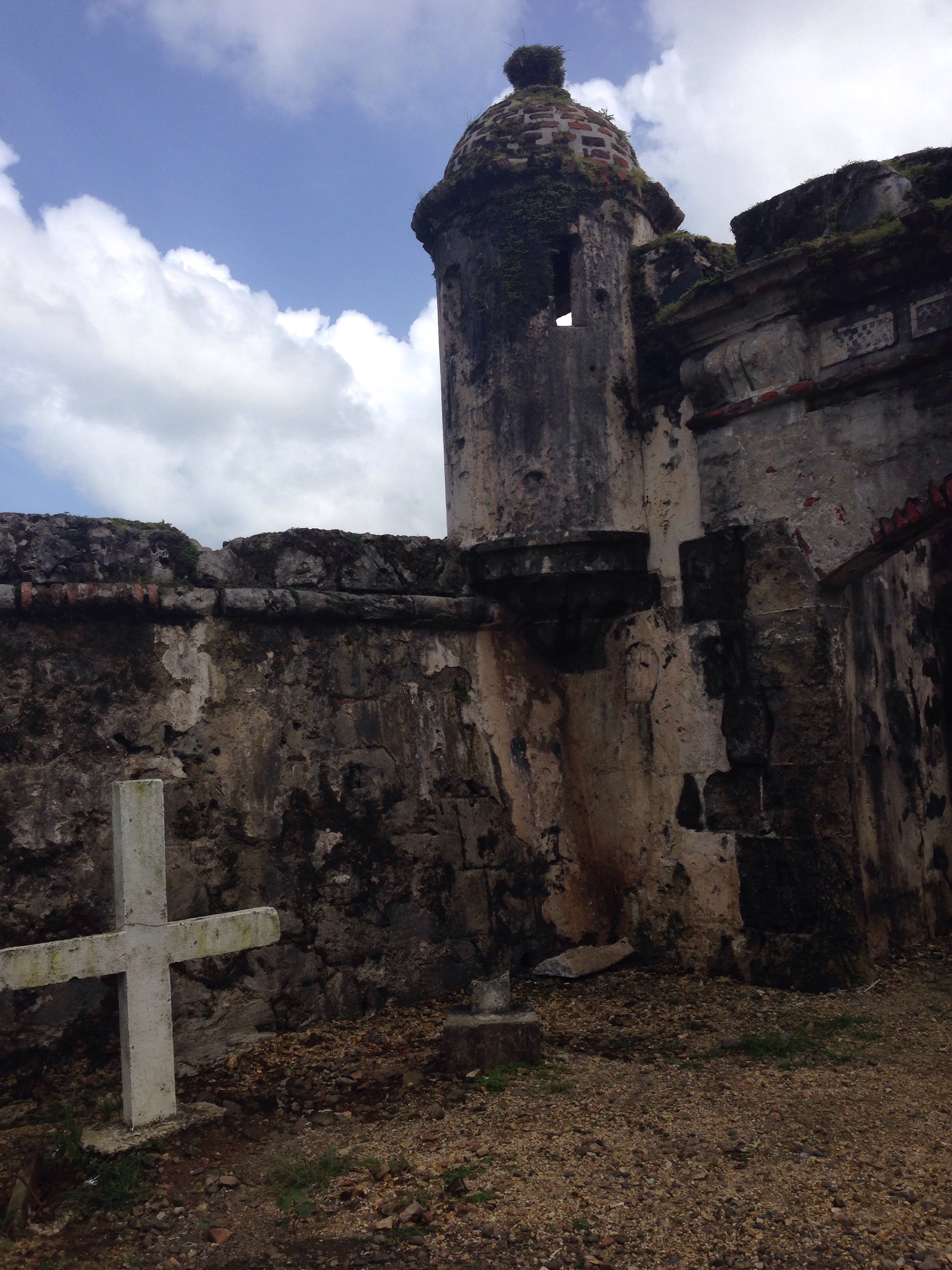Fort San Lorenzo entrance with lovely cross.