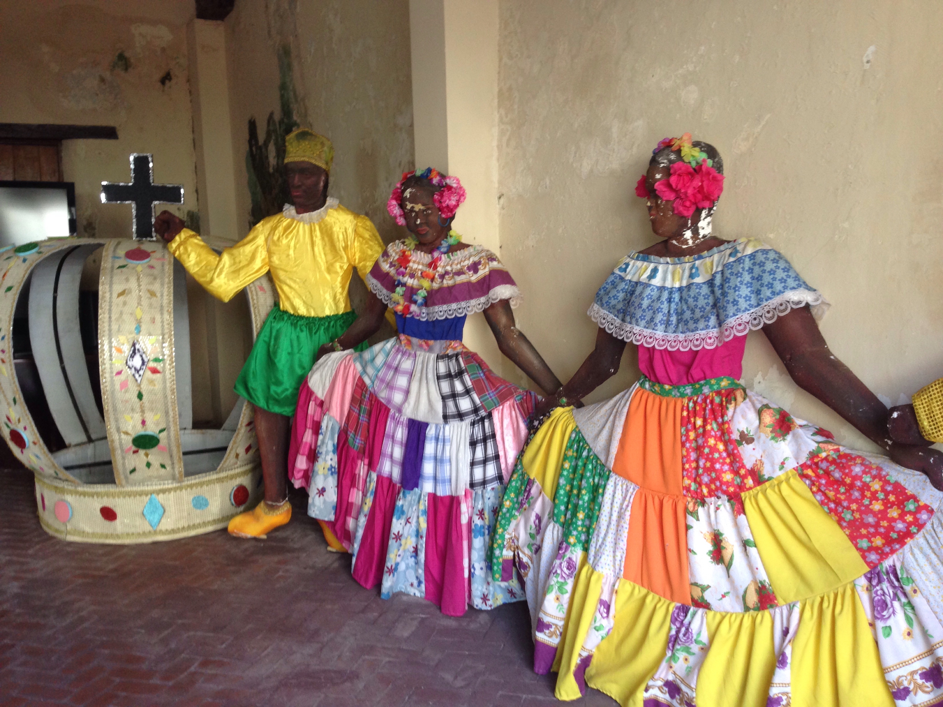 Carnival festival clothing in Customs Office.