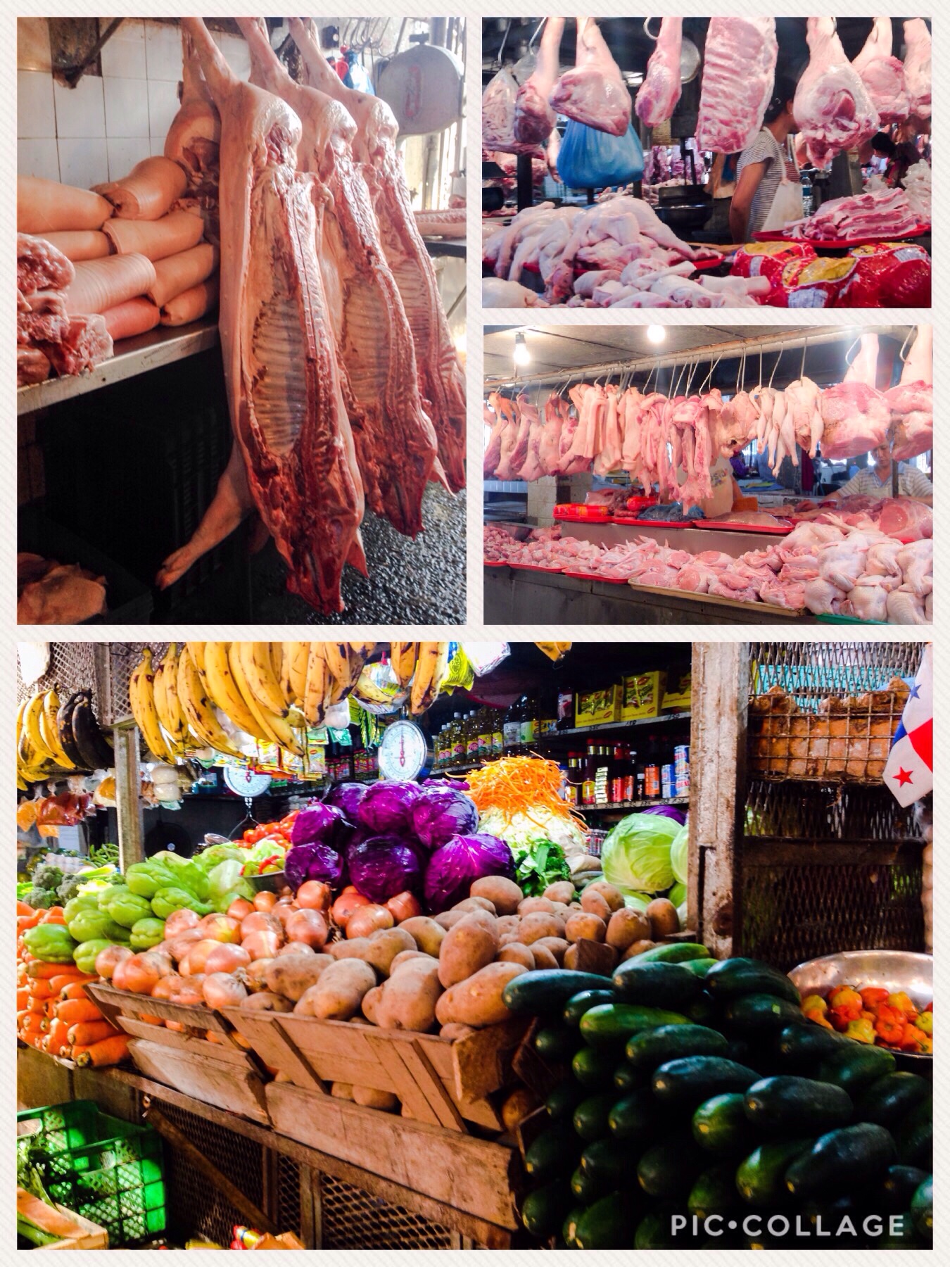 Fresh market in Colon, Panama