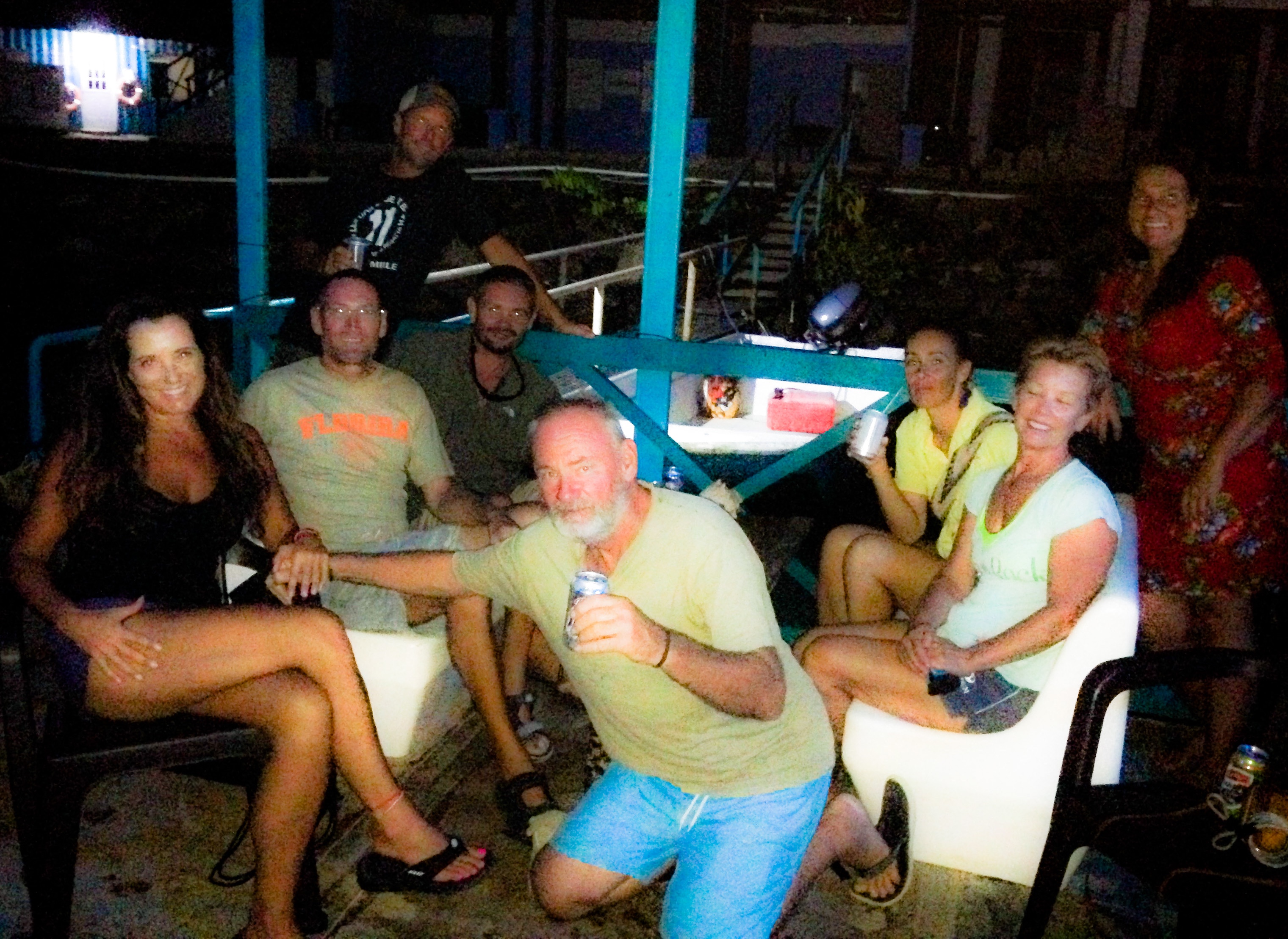 Happy hour in Linton Bay, Panama