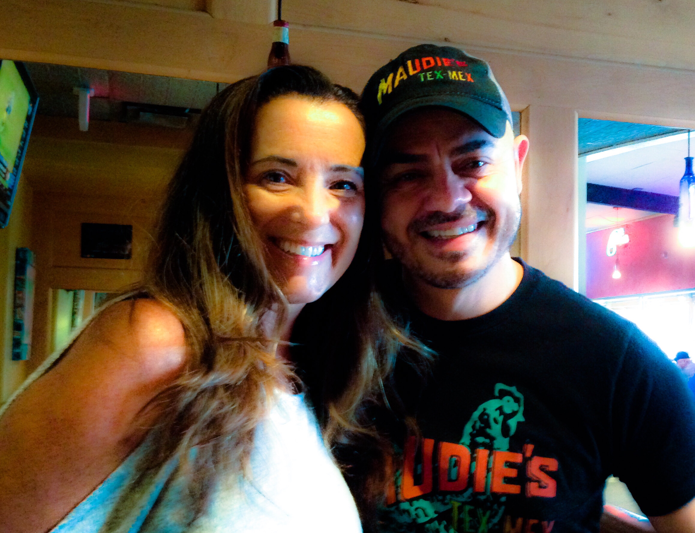 Our favorite server, Adolfo at Maudie's