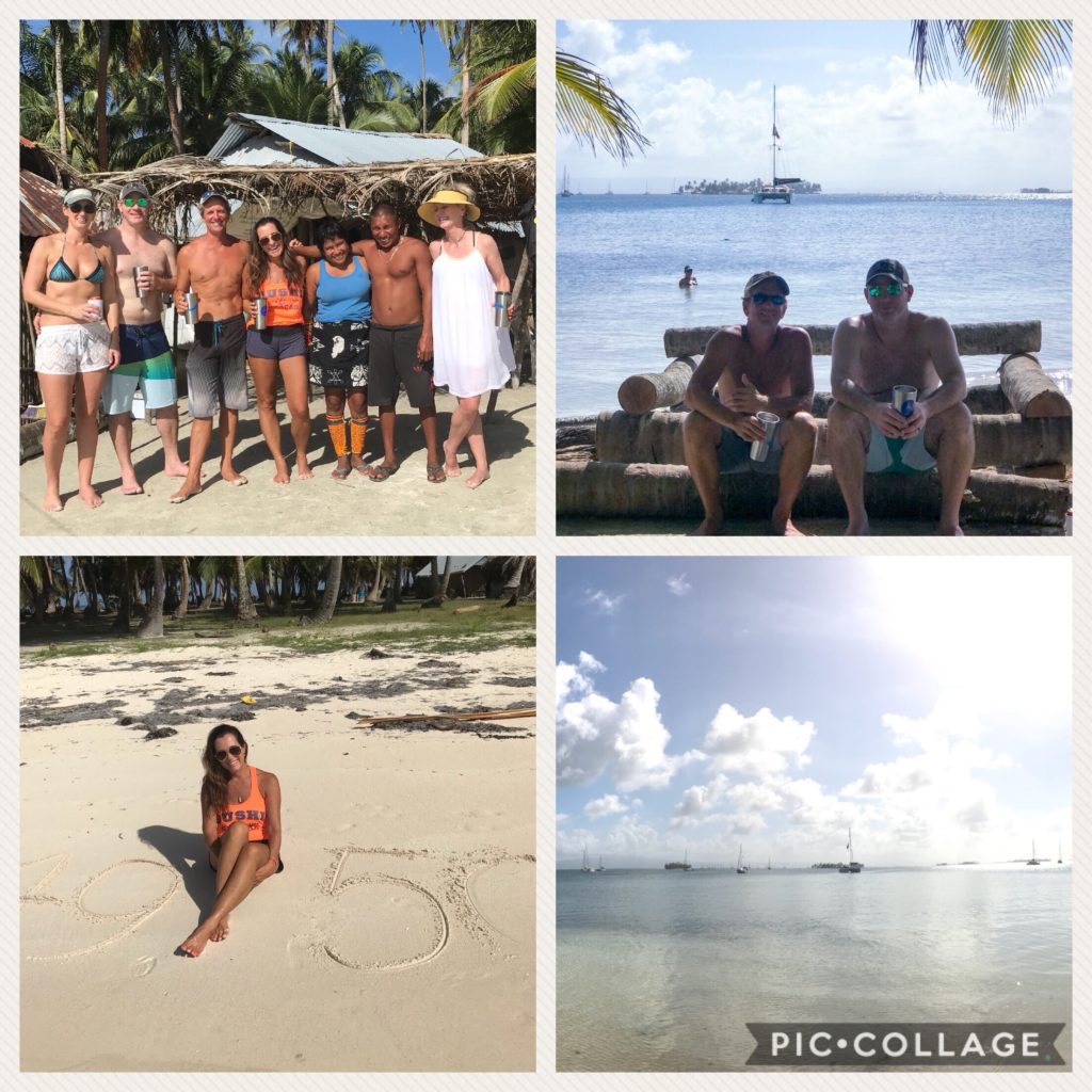 Enjoying some island time.