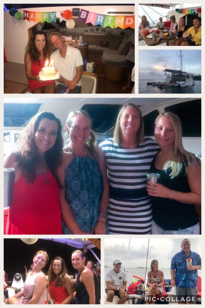 Birthday on the boat with cruiser friends.