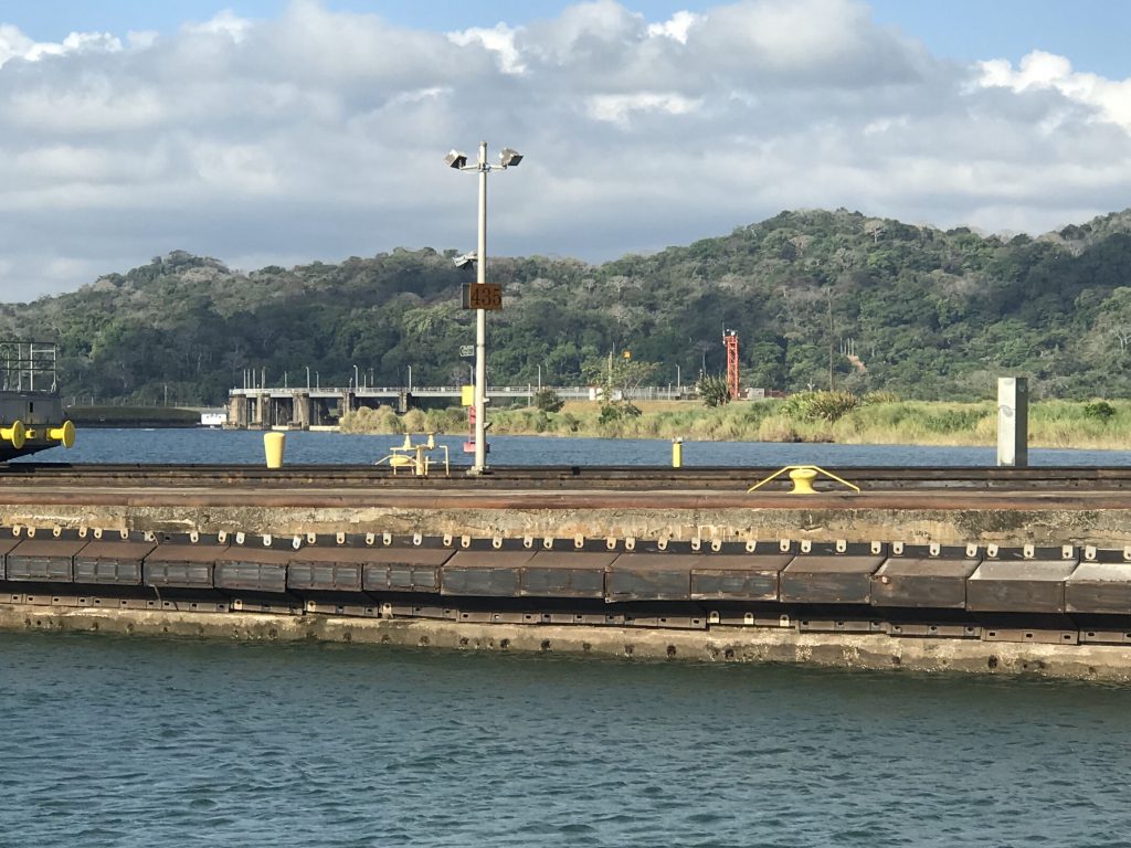 Gatun damn view from the Panama Canal
