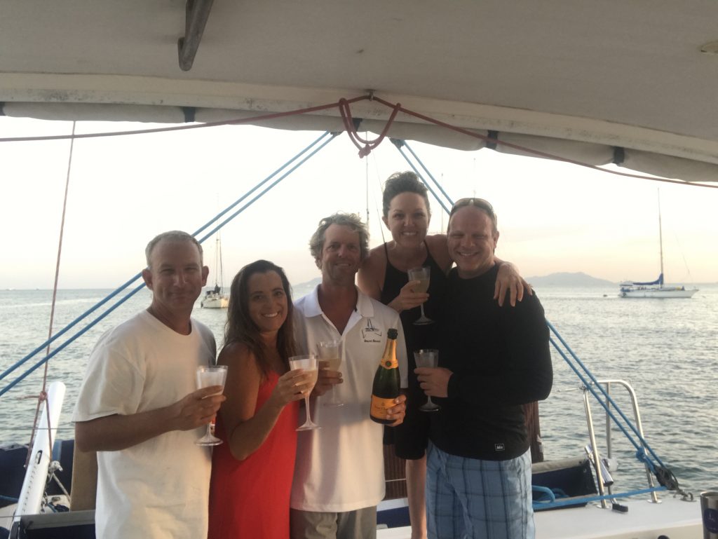 Sugar Shack Crew celebrating a successful voyage