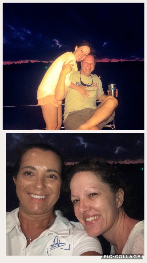 Heather, Michael and I enjoying the early morning.