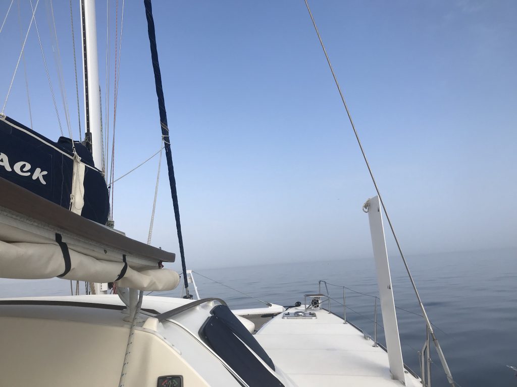 Eerily still and hazy on the way to La Playita.