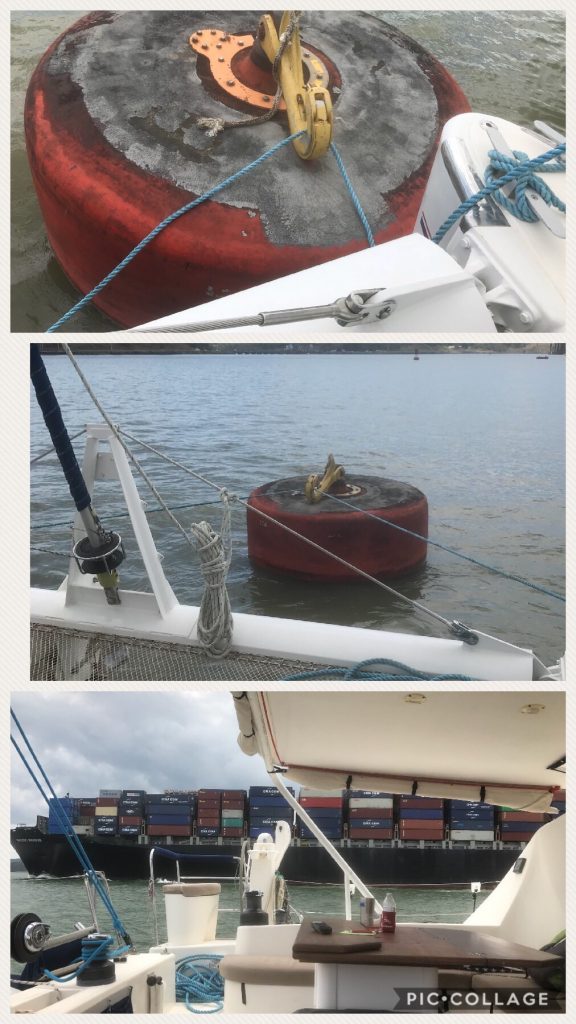 Gamboa mooring for a lunch stop.