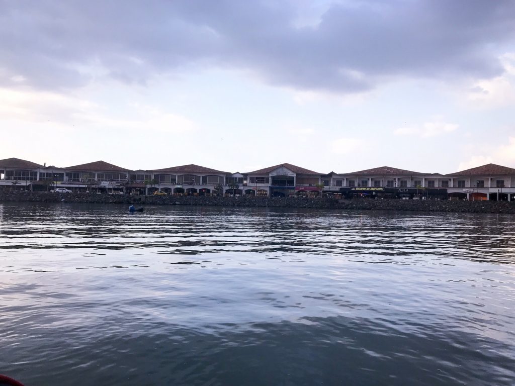 Causeway view from the anchorage