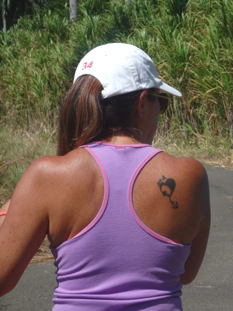 Me walking to the SBM trail.