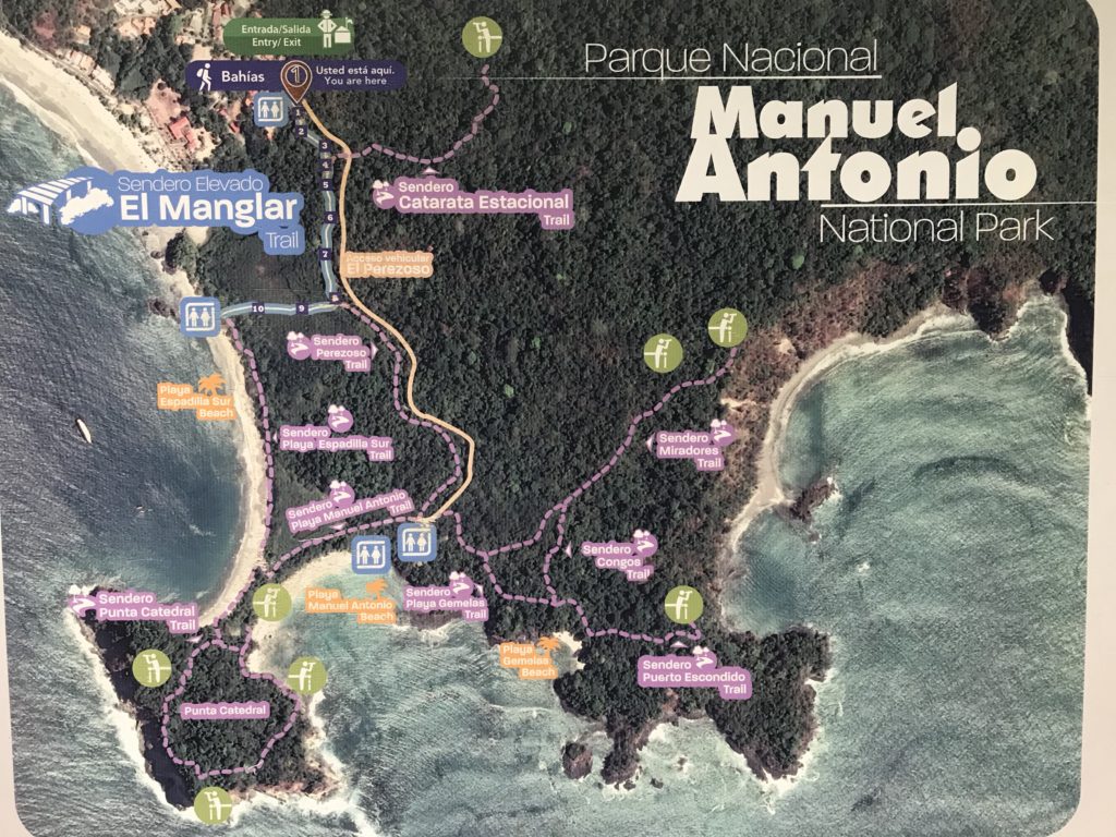 Manuel Antonio National Park Map