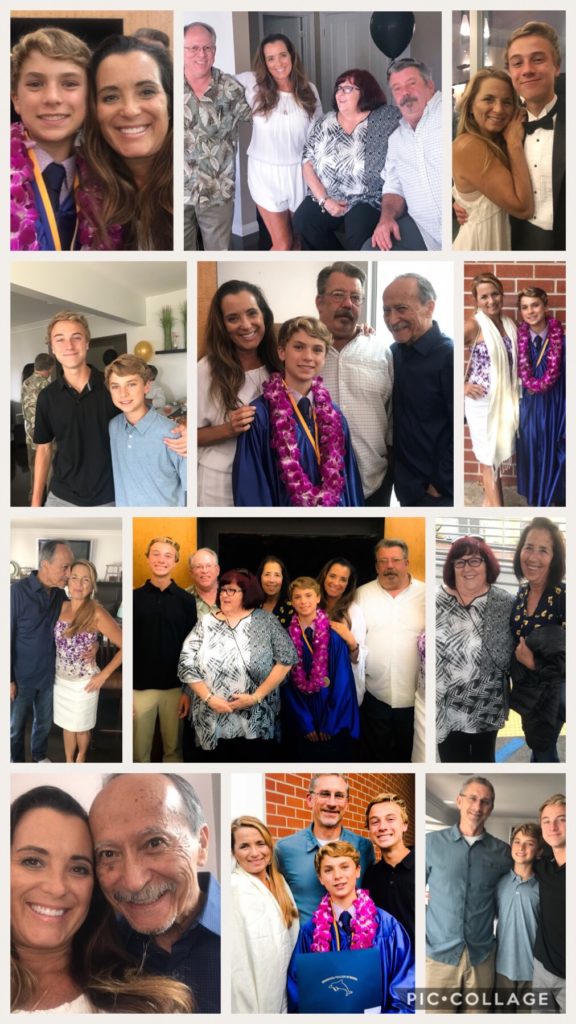 Family at Cameron's Graduation in the States
