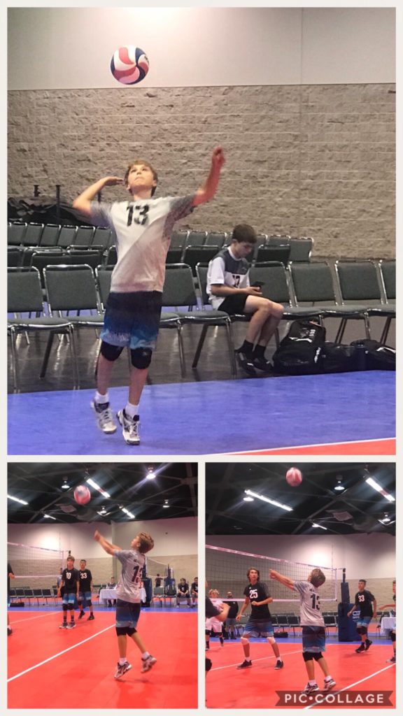 Cameron at Volleyball Tournament