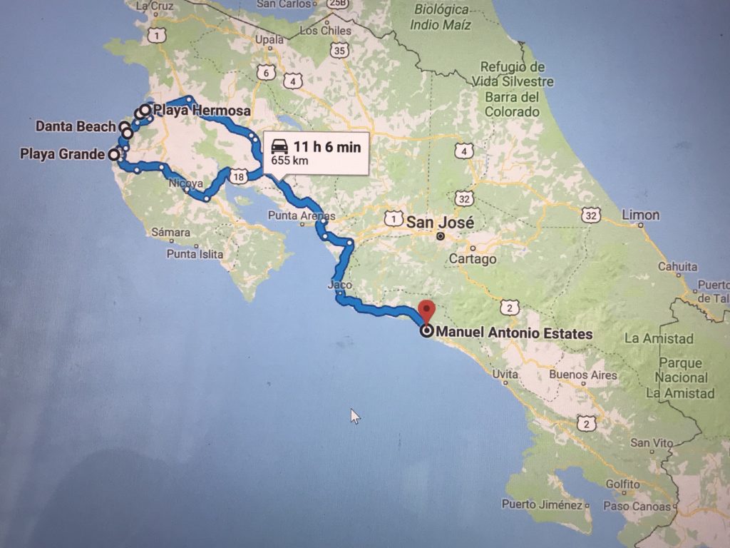 Beach adventure along western Costa Rica coast.