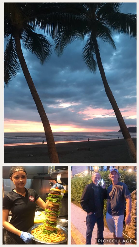 Dinner in Jaco with my Dad