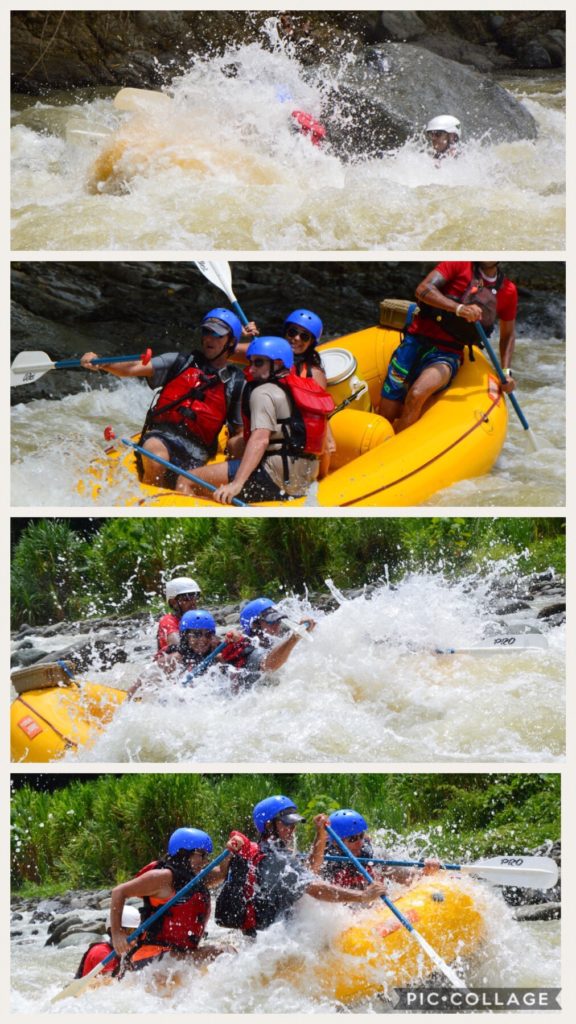 A bit of a soaking on our rafting trip