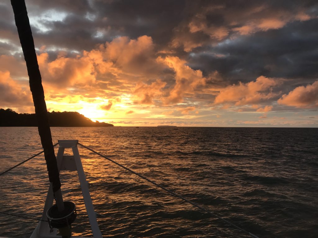 Sunset Traversing the Pacific