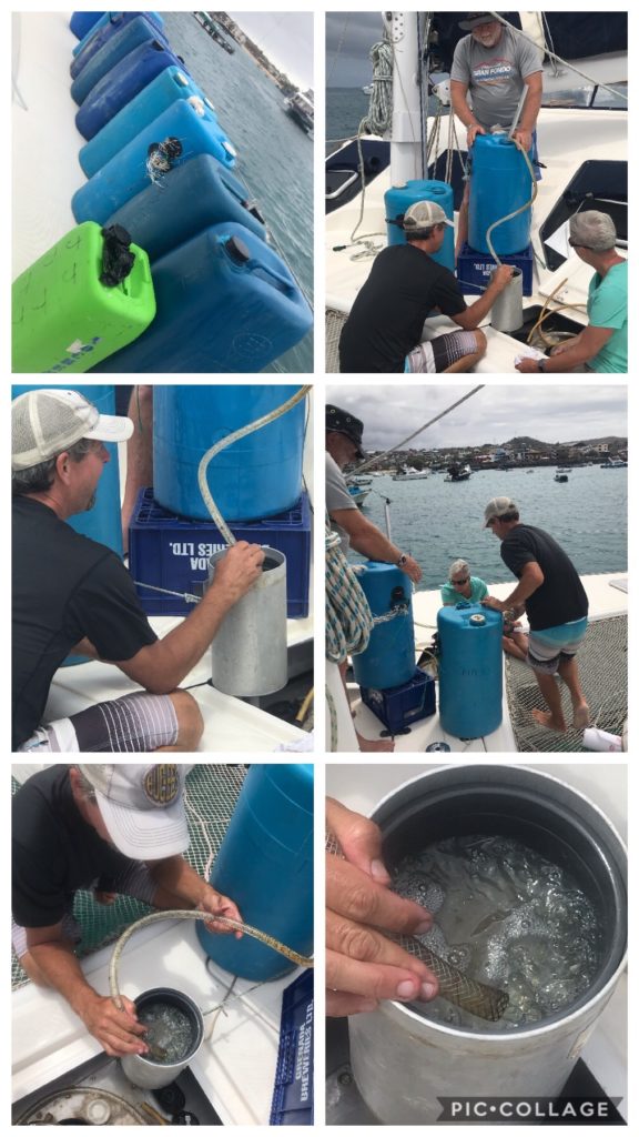 Refueling in Galapagos