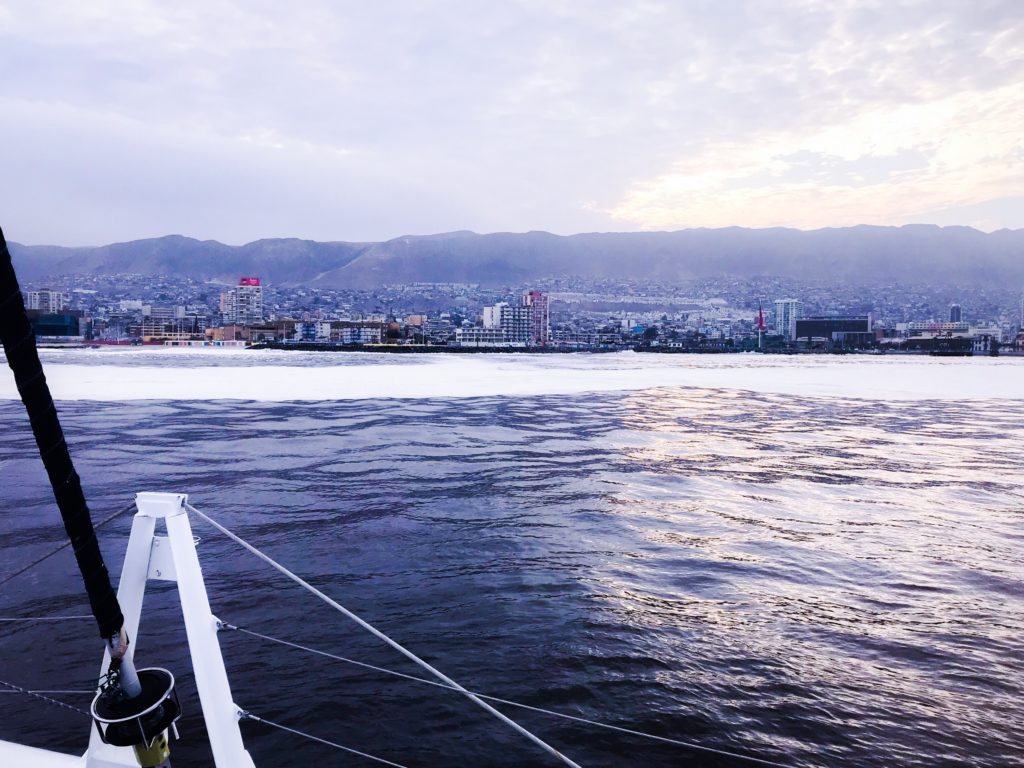 Antofagasta from our temporary anchorage.