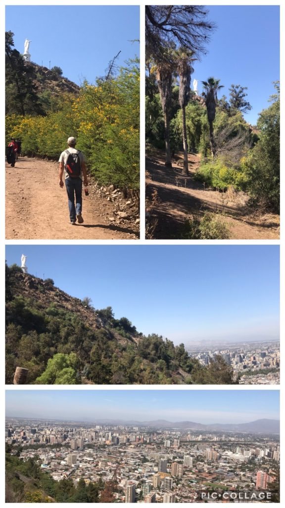 Walking up Cerro San Cristobal