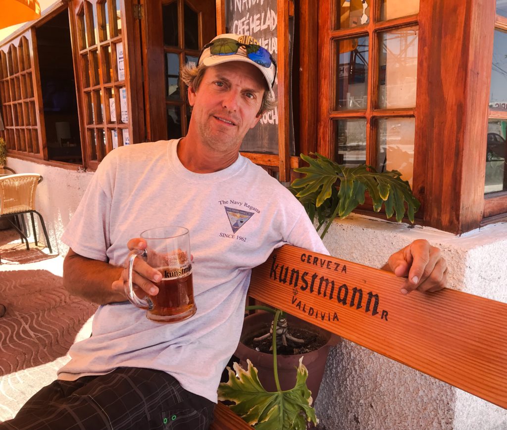 Matt enjoying a Kuntsman Beer