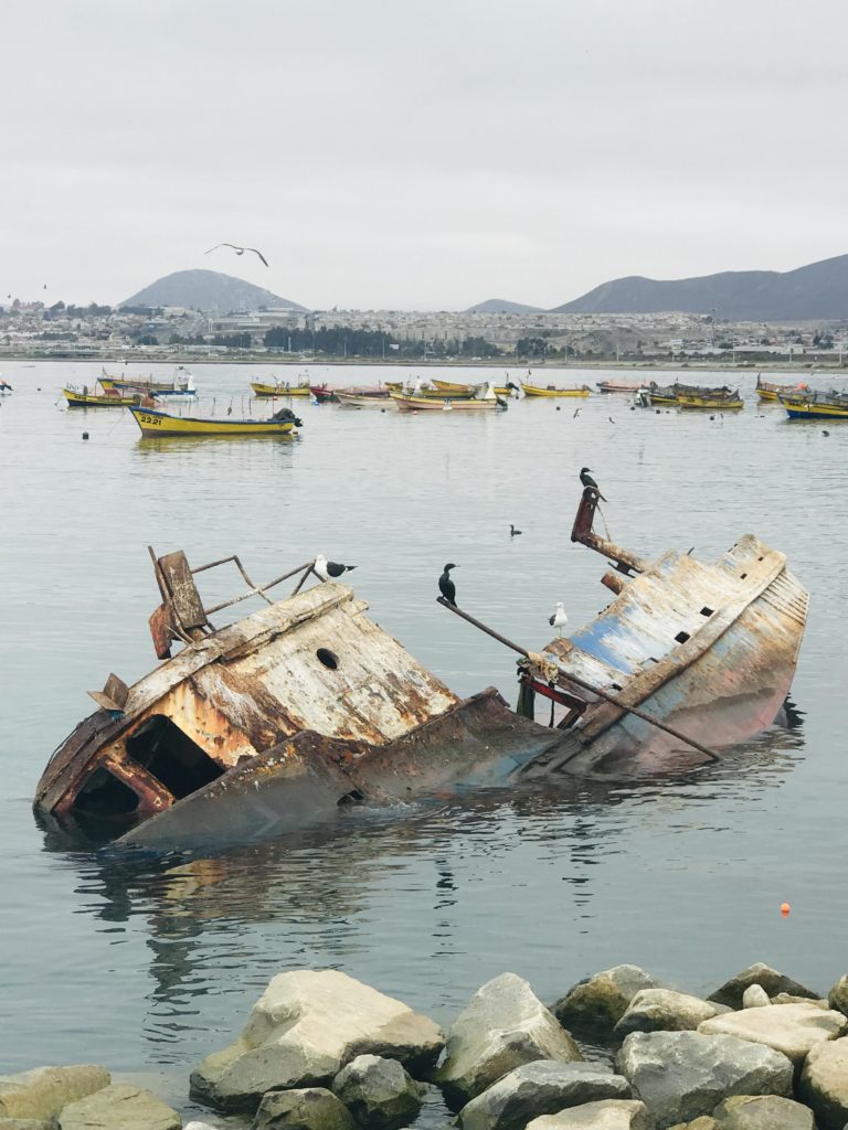 Fishing boat that has seen better days