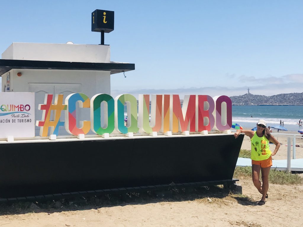 Coquimbo's Sign by the beach