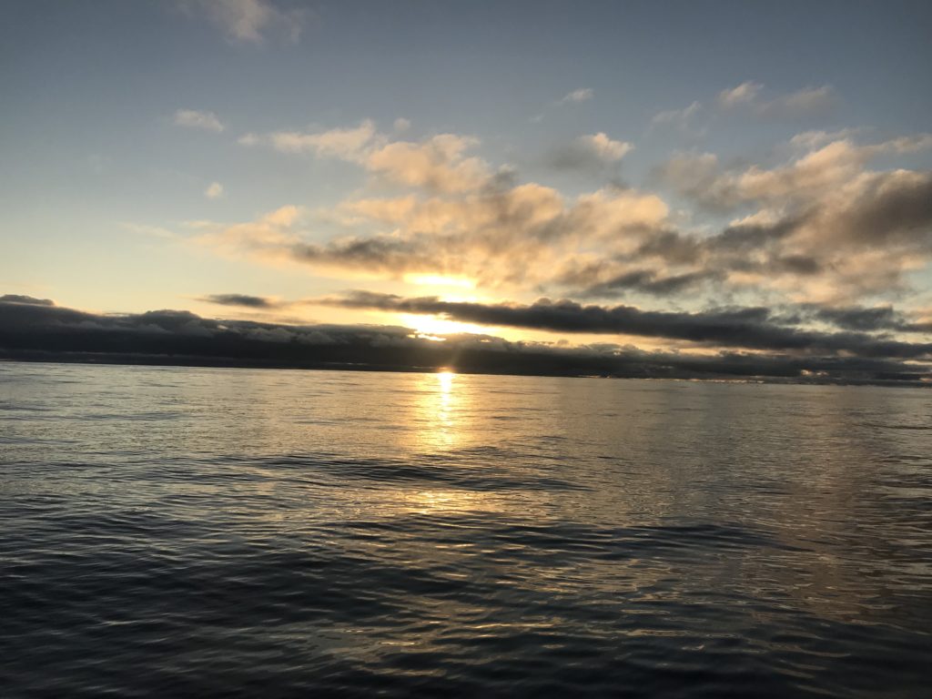 Sunset at sea