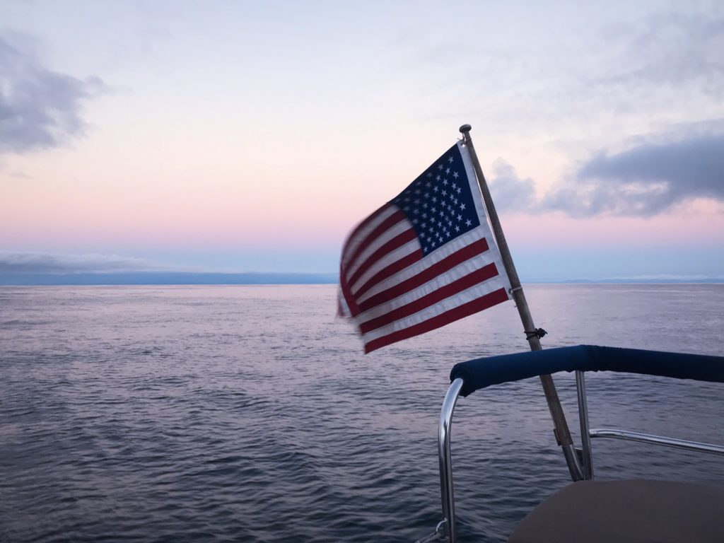 Sunrise at sea