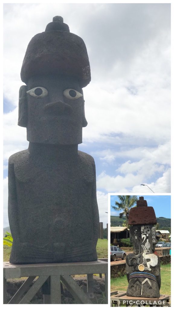 MOAI with designs on front and back