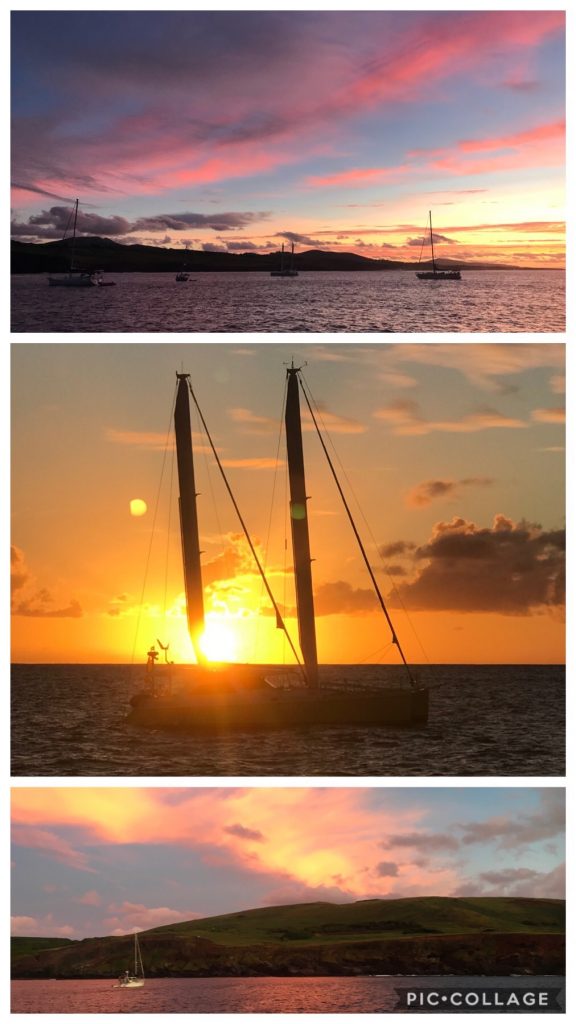 Sunsets at Easter Island