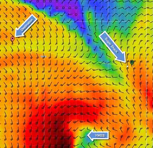 Storm on passage to Gambiers