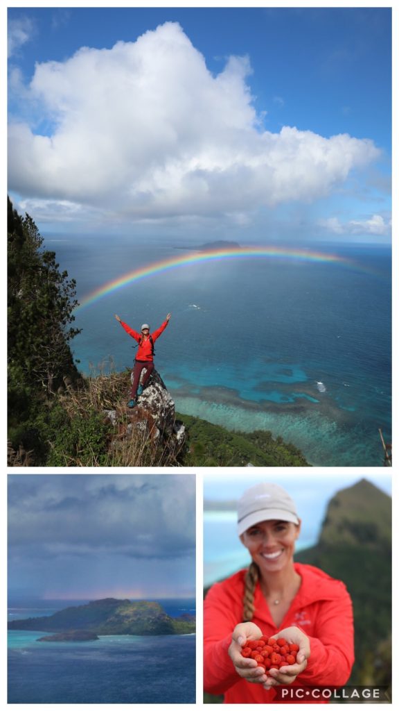 Rachel and her beautiful rainbow