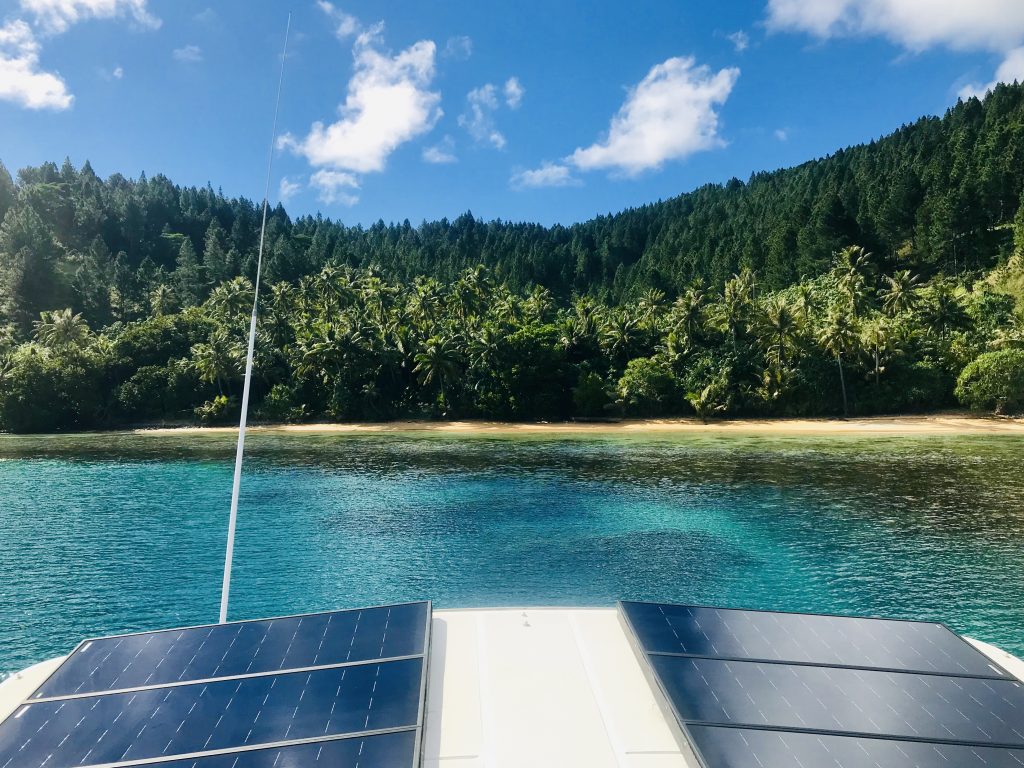 Baie Onemea Anchorage off Taravai