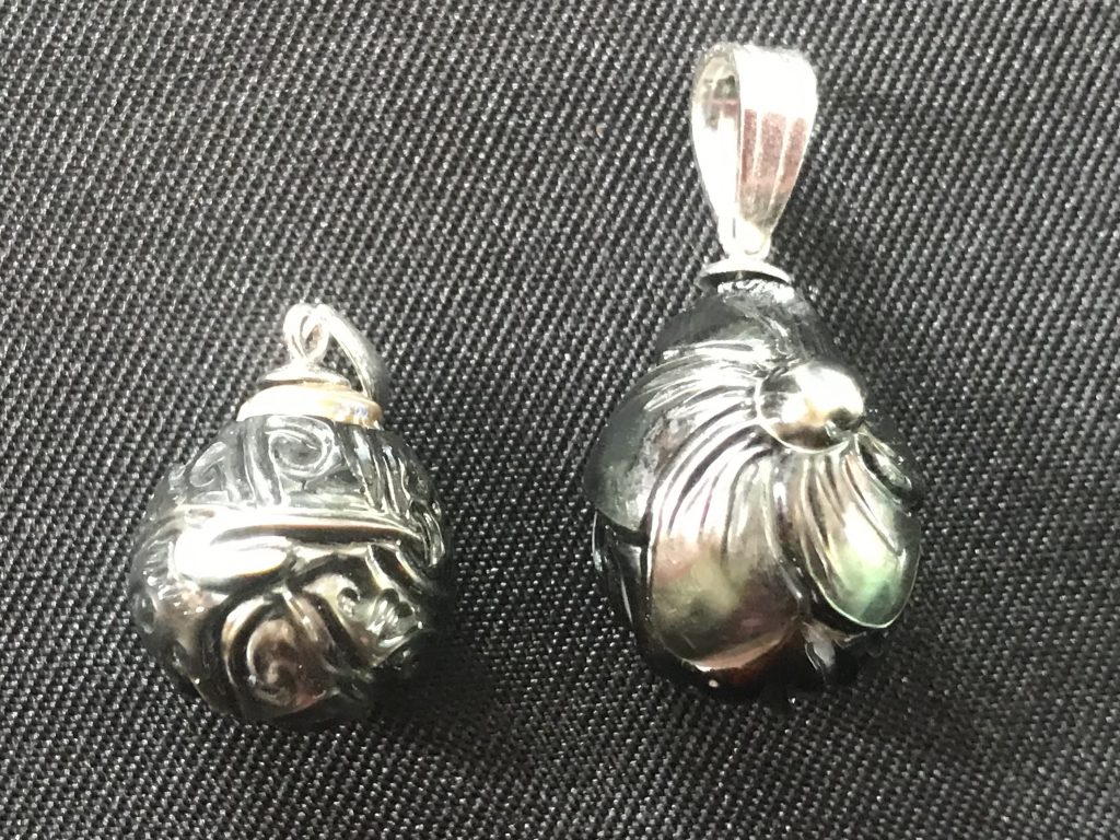 Hand carved pearls