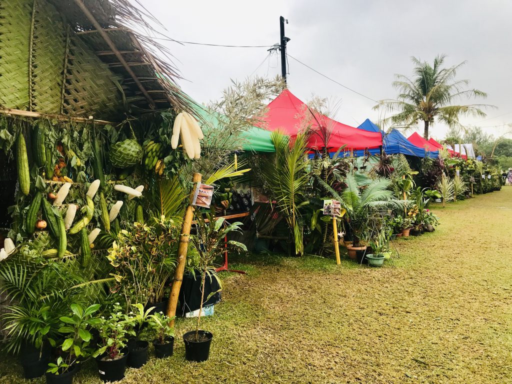 Vendor area on Huahine