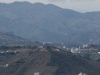 Hang gliders off the mountain